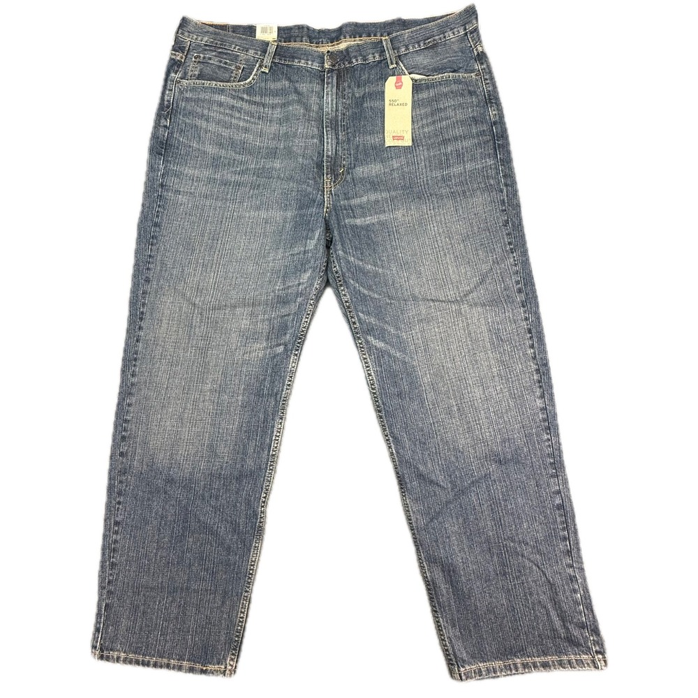 Levi's 550 Relaxed‎ Fit Jeans Mens 44x30 Blue Tapered Leg Denim 015502765